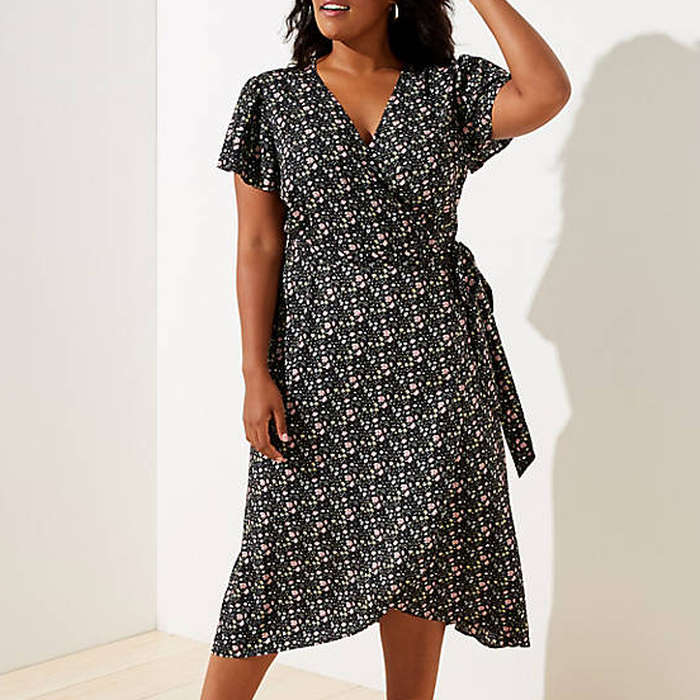 plus midi wrap dress