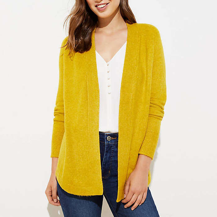 loft hooded cardigan