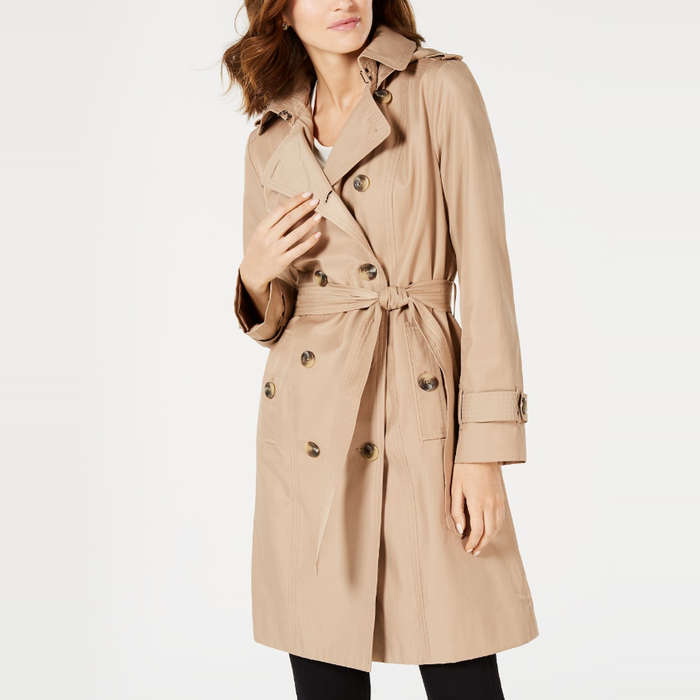 midi length trench coat