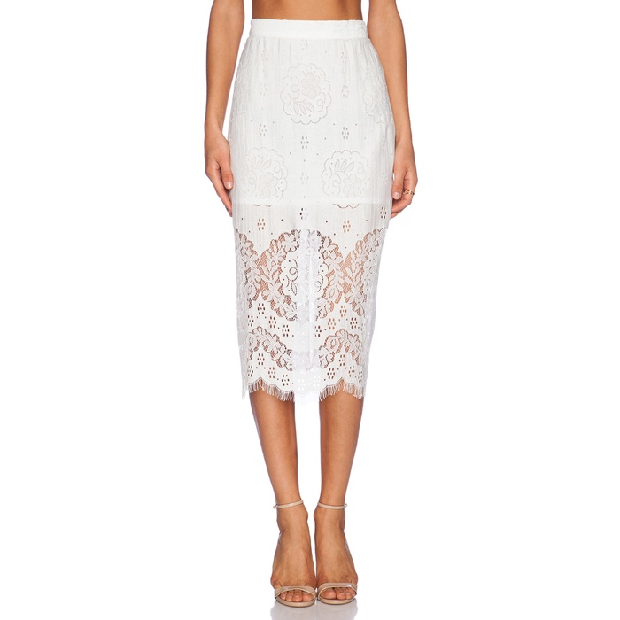 White Lace Dresses, Tops and Skirts | Rank & Style