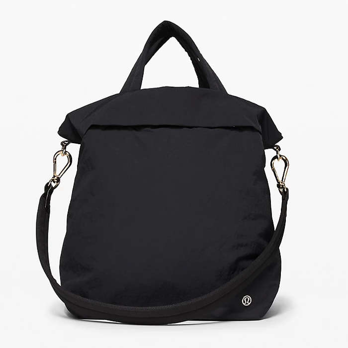 lululemon leather duffle bag
