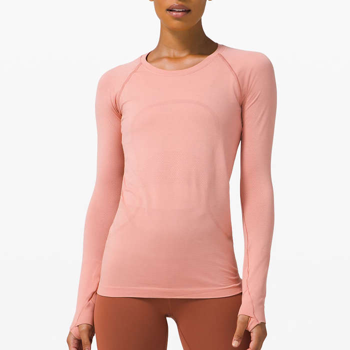 long sleeve tight workout top