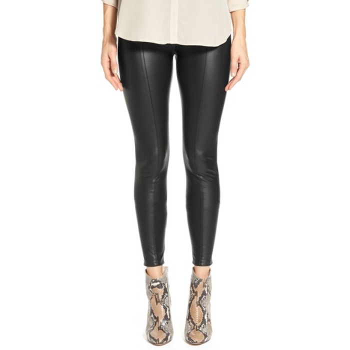 guess faux leather leggings