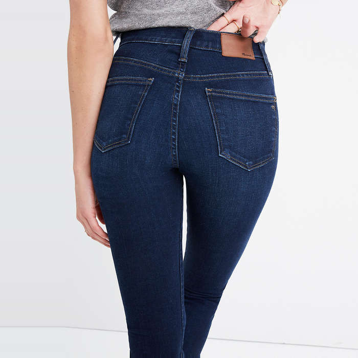 high rise shaping jeans