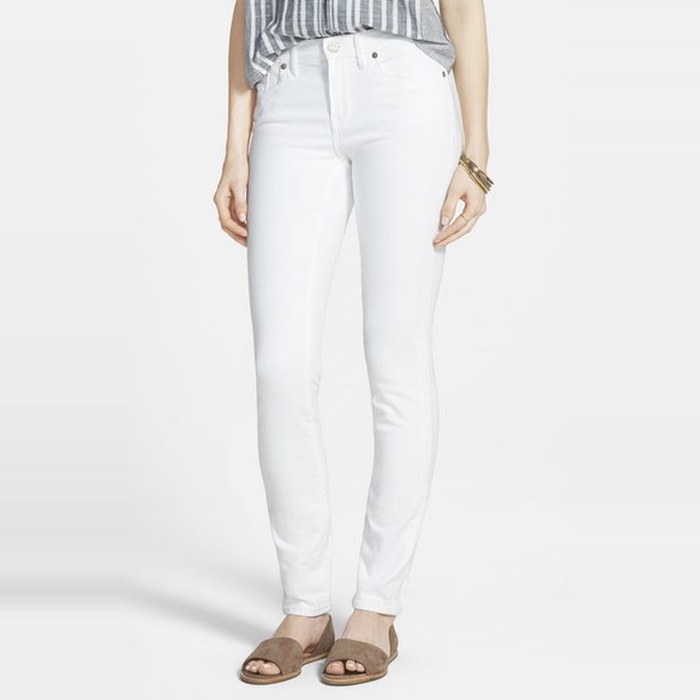 petite white skinny jeans