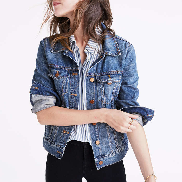 gap denim jacket with fur