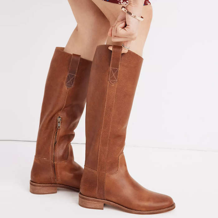 comfortable knee high boots for walking