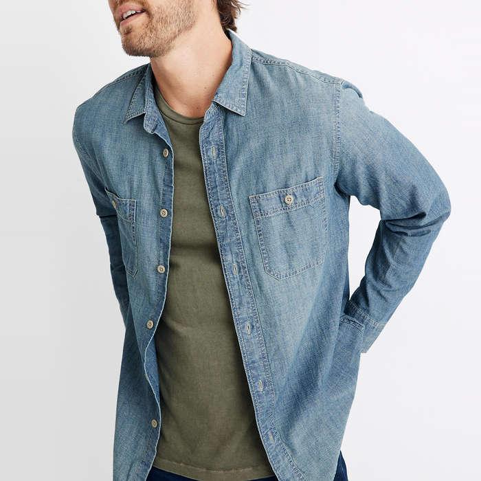 best men's denim shirt 2018