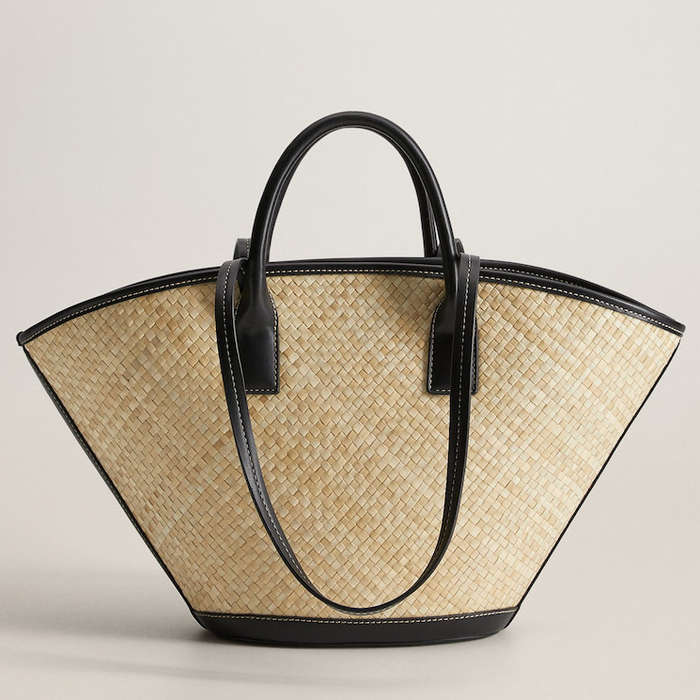 mango straw crossbody bag