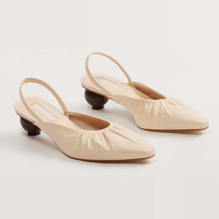 leather slingback heels