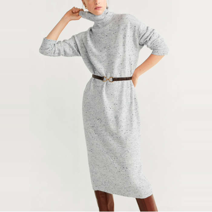 mango turtleneck dress