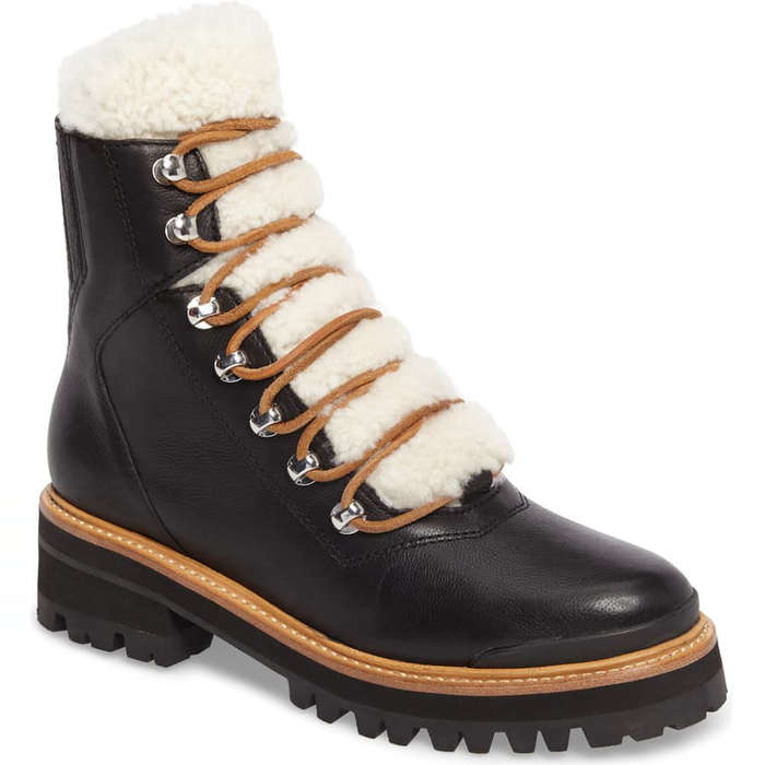 real shearling boots