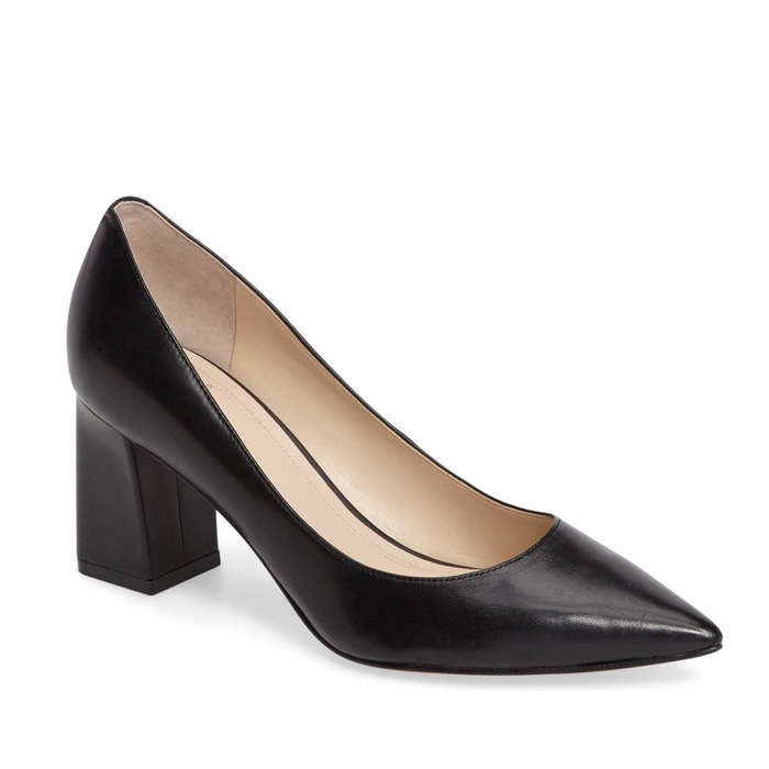 plain black pumps womens