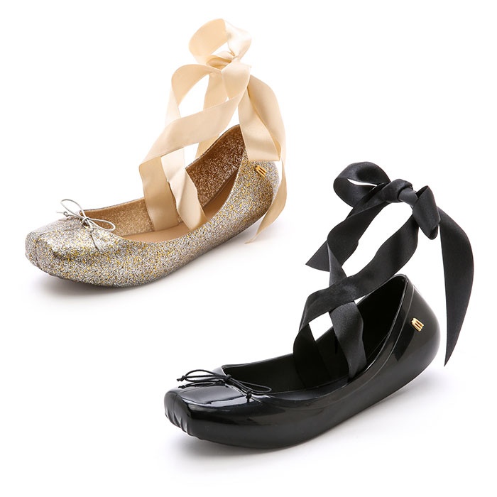 tie up ballet pumps