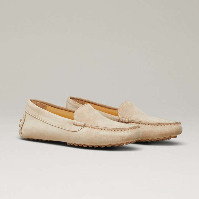 slip on leather loafers womens