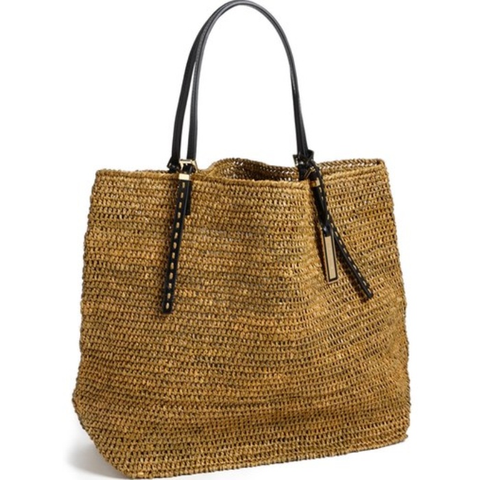 michael kors santorini raffia tote sale