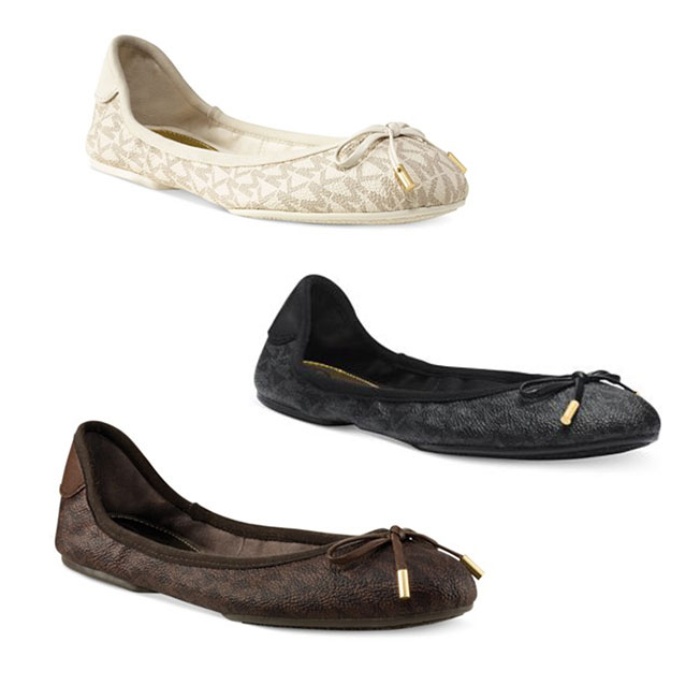 mk ballerina flats