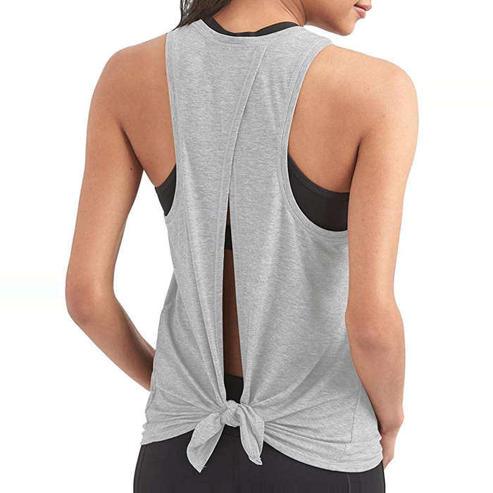 tie back workout top