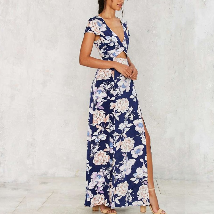 Navy Floral Dress For Wedding Online ...