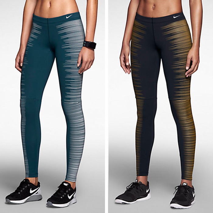 nike patterned gym leggings