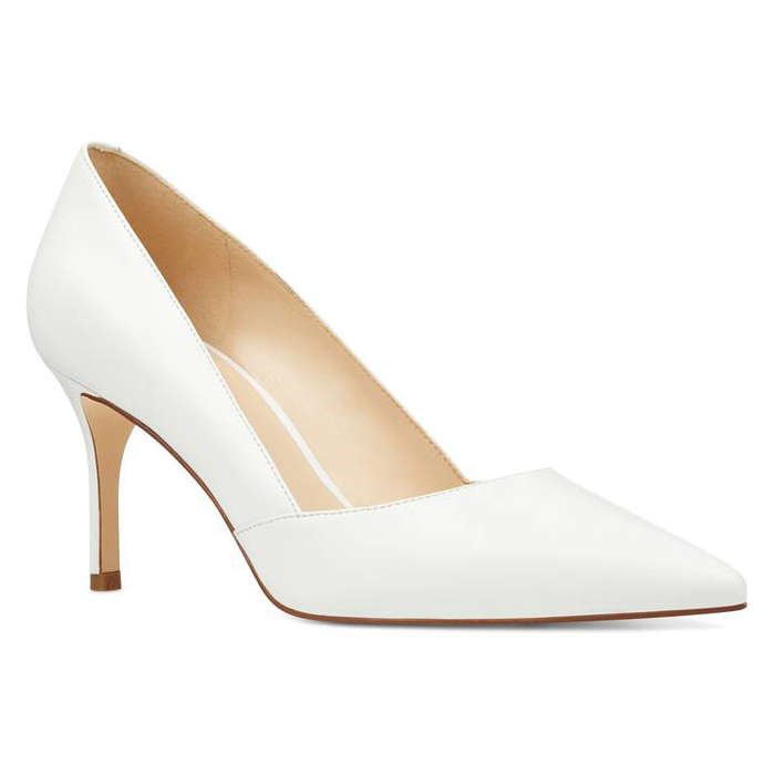 all white heels