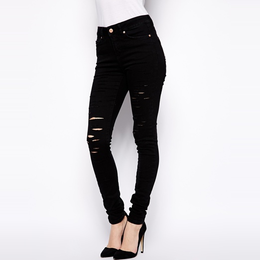 FRAME Denim Le Color Rip Skinny Jeans | Rank & Style