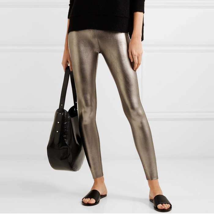athleta metallic leggings