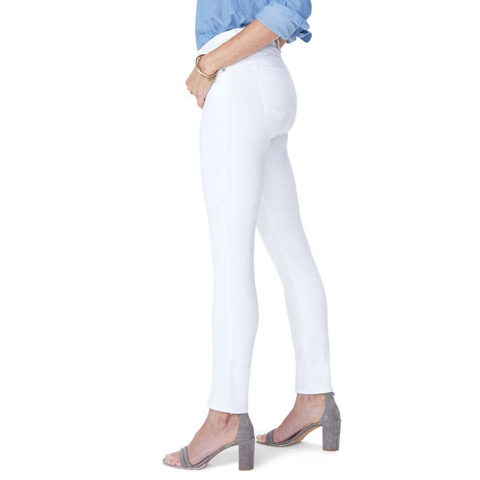 thick white denim jeans