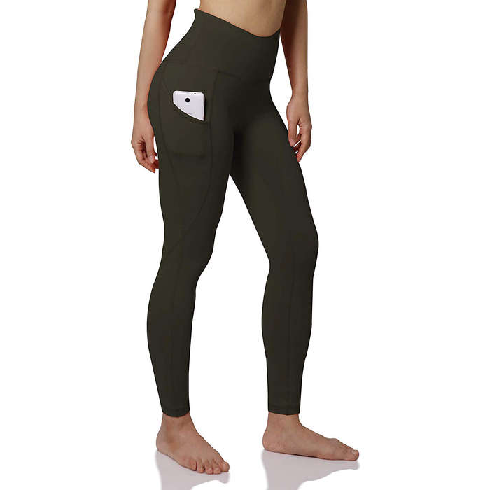 high waisted running leggings with pockets