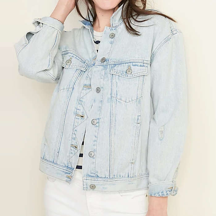 American eagle oversized jean jacket discount