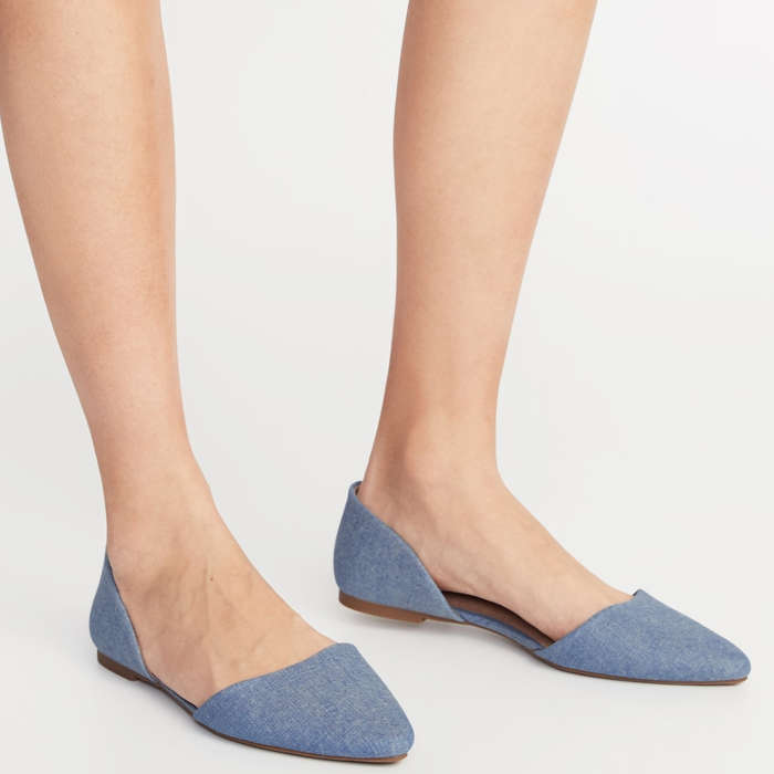 pointy flats for wide feet