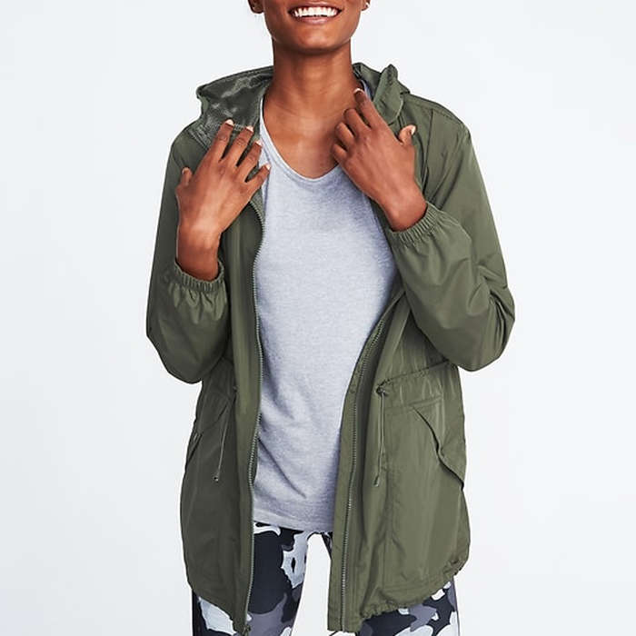 women's water resistant anorak jacket