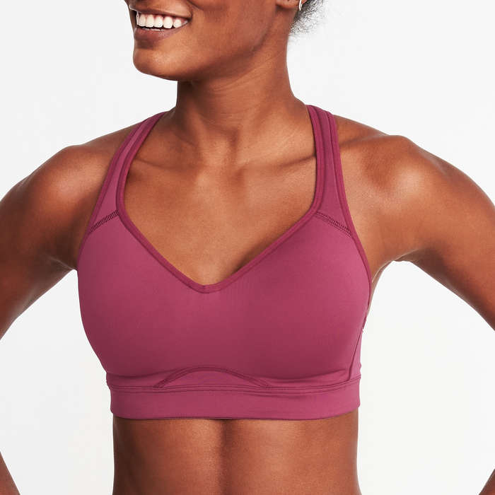 navy nike sports bra