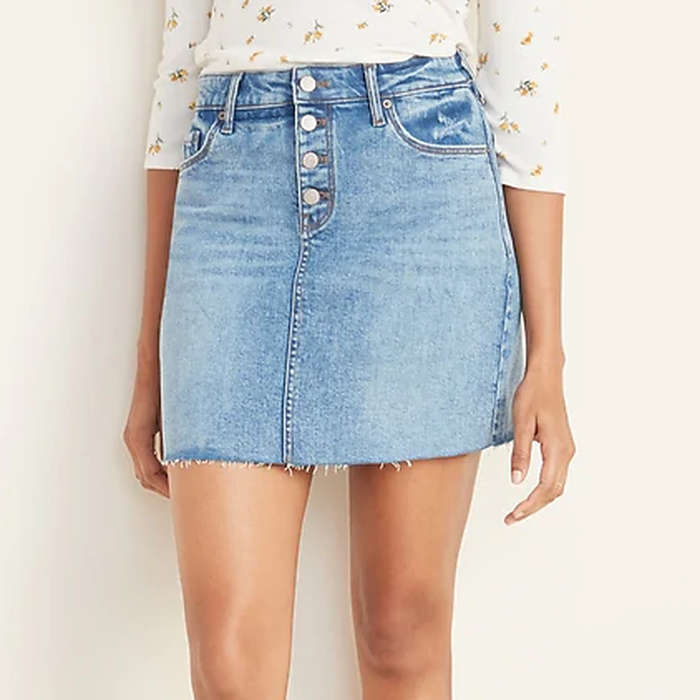 blue jean skirts for sale