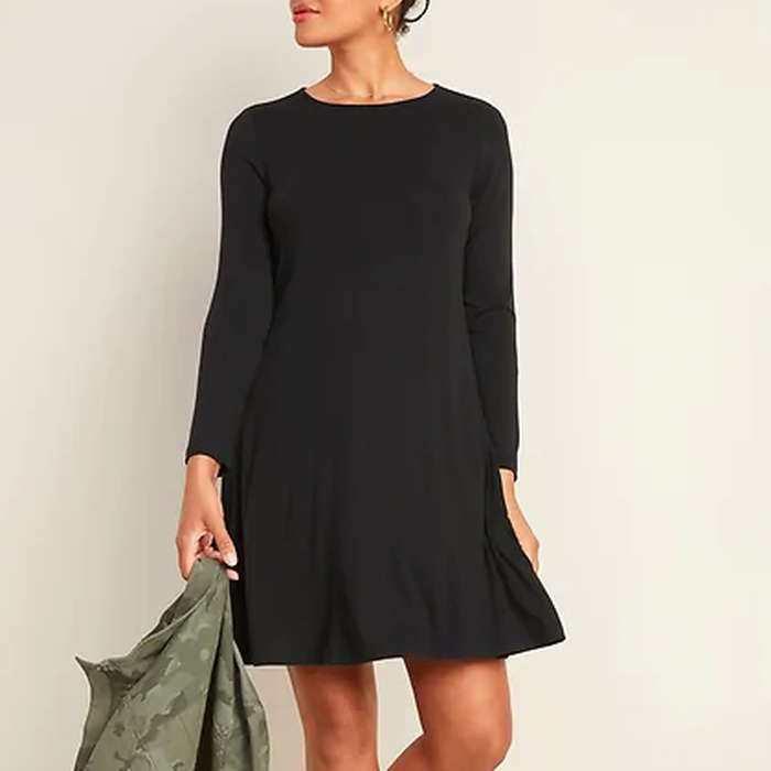 old navy swing shirt dress