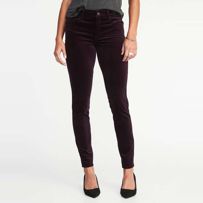 old navy velvet pants