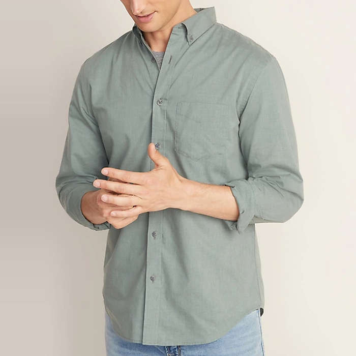 mens casual button up