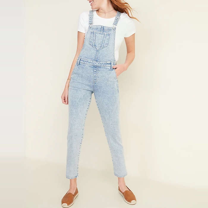 womens tall denim overalls