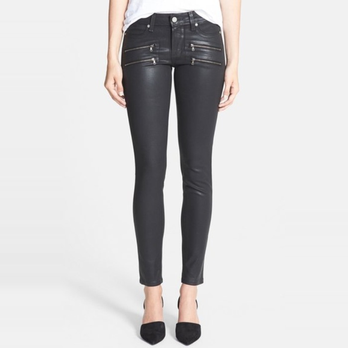 high waisted black bootcut jeans