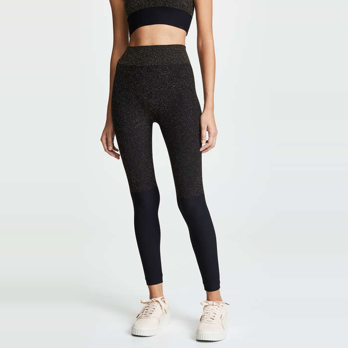 athleta metallic leggings