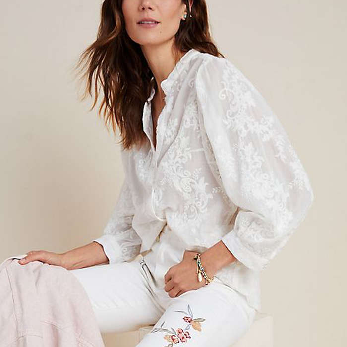 dressy white blouses short sleeve