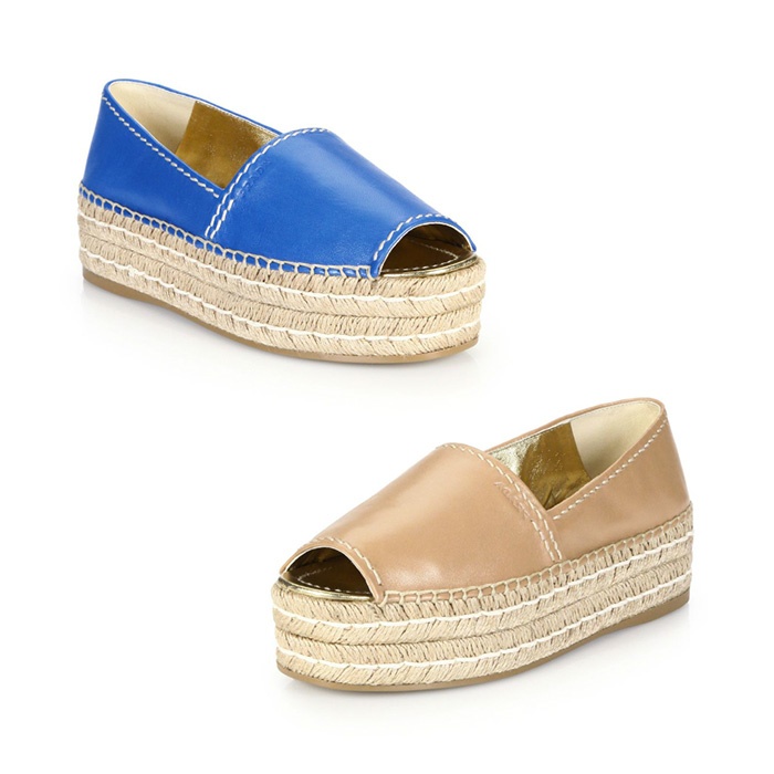 prada platform open toe leather espadrilles pl