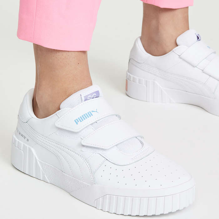sneakers with velcro closures