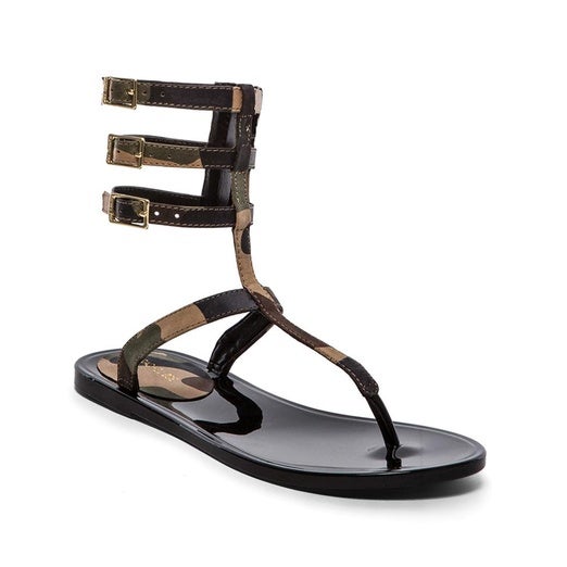 LADIES TAN COMFY WALKING GLADIATOR SANDALS LOW WEDGE BUCKLE SHOES SIZE 3-8 | eBay