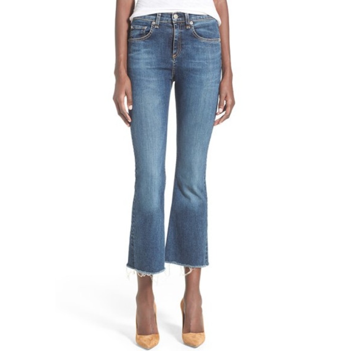 best cropped flare jeans