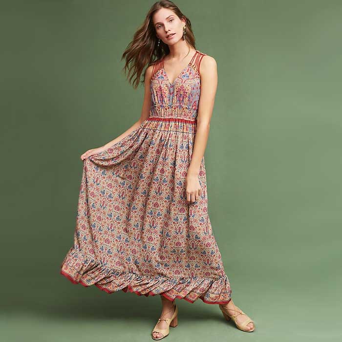 floral maxi top
