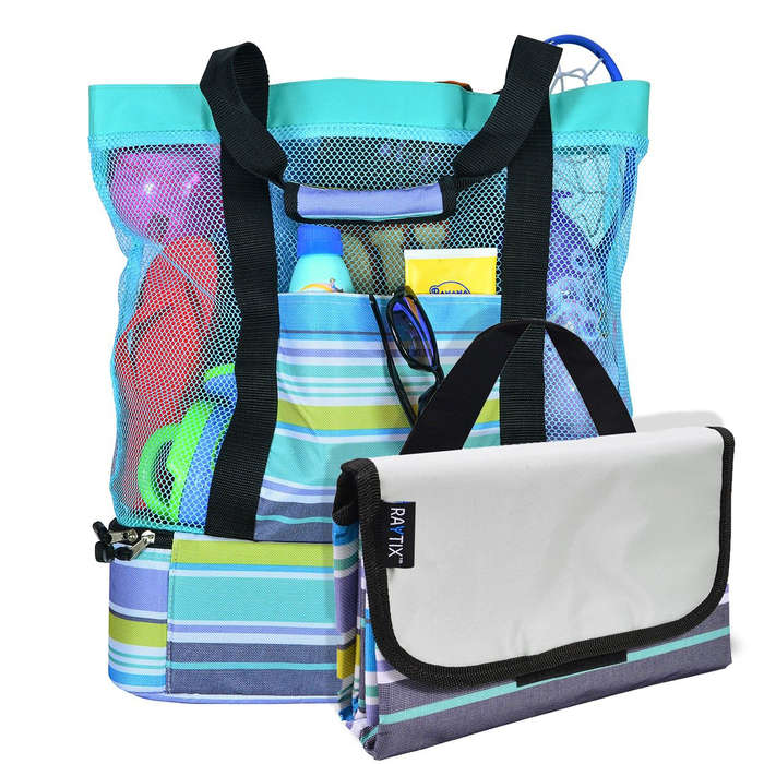 beach bag with mat