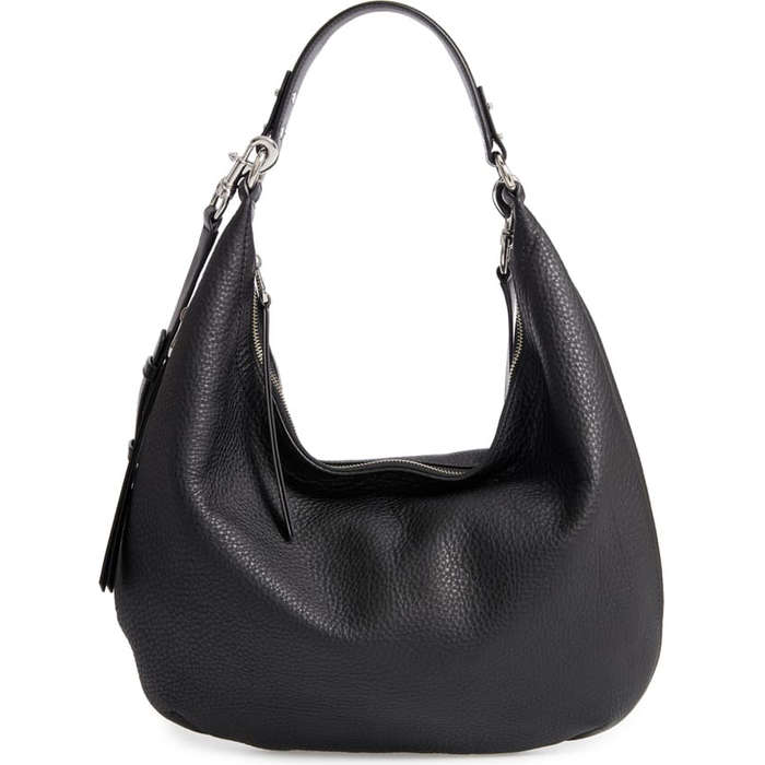 black leather hobo crossbody bag