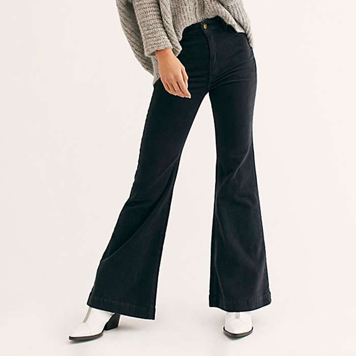 cord flare trousers