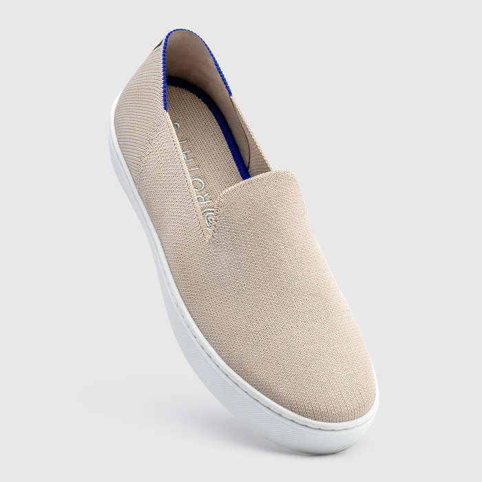 tan slip on sneaker